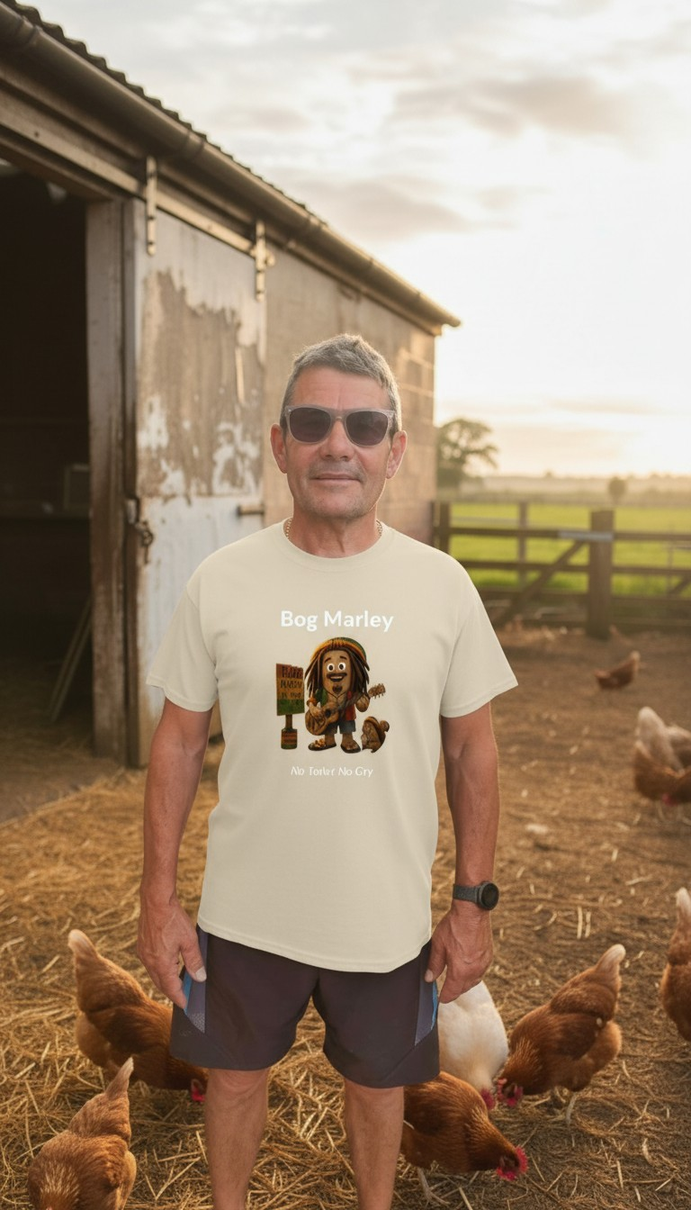 Bog Marley, modelled by the lovely Glyn Bogroll
